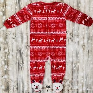 🎄 Christmas Fleece Sleeper; 6-12 Months